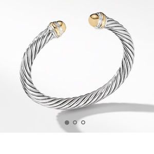 David yurman silver and gold cable bracelet